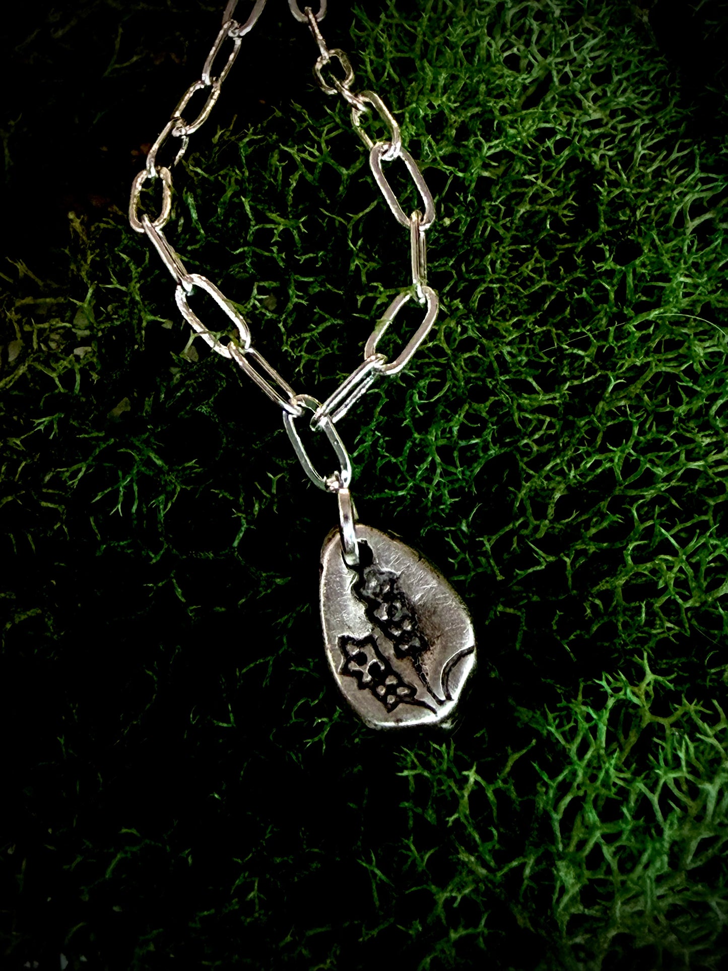 Fine Silver Talisman Necklace — Handcrafted Symbol Amulet