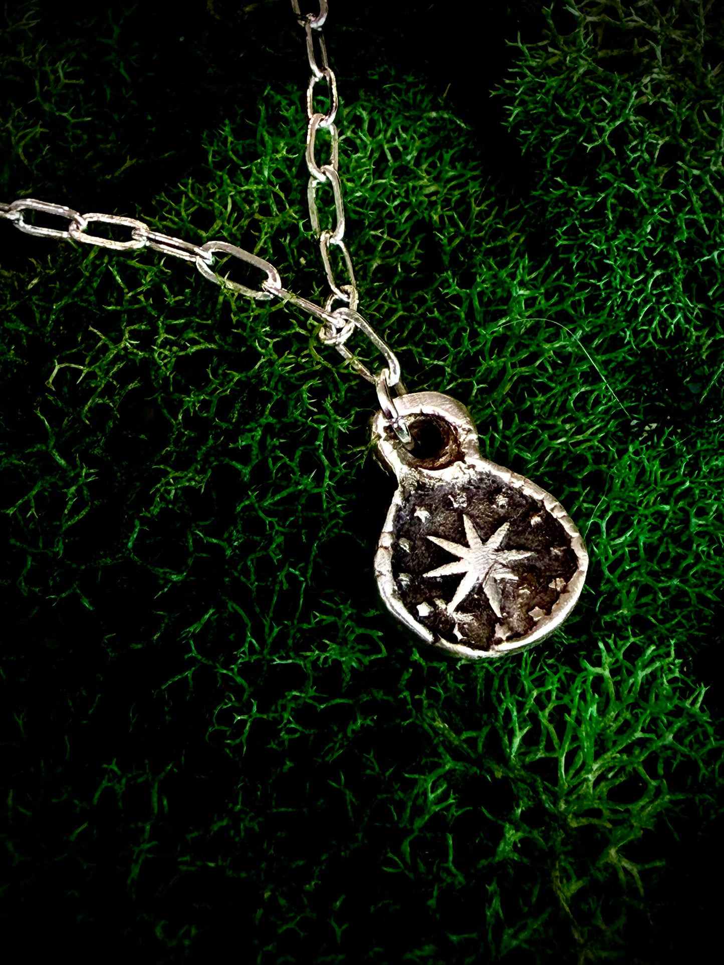 Fine Silver Talisman Necklace — Handcrafted Symbol Amulet