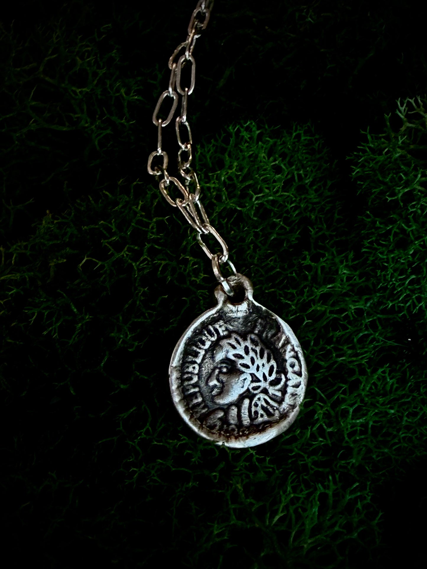 Fine Silver Talisman Necklace — Handcrafted Symbol Amulet